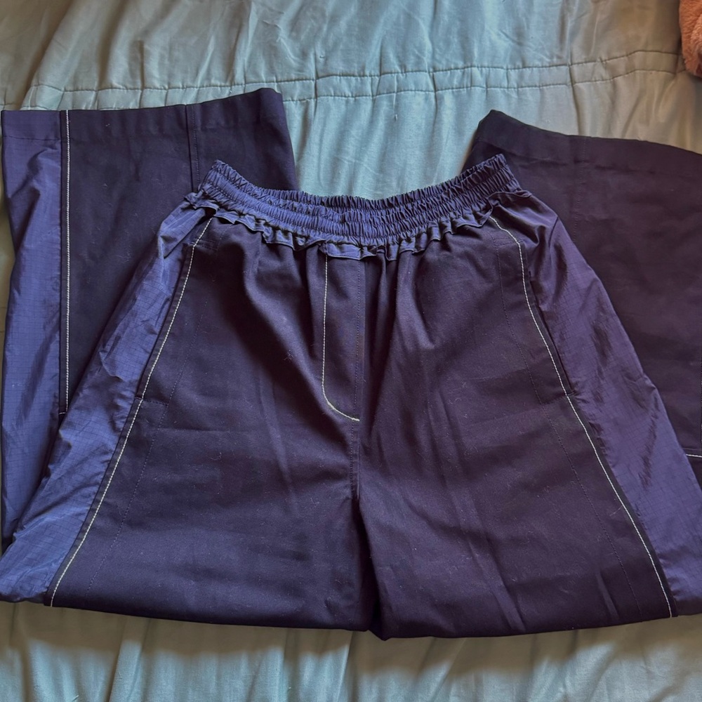 3.1 Phillip lim black paneled lounge pants.